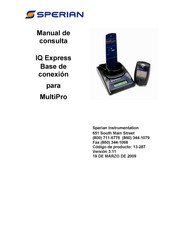 Sperian MultiPro IQ Express Manual De Consulta