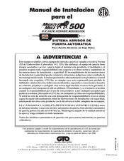 GTO Mighty Mule 500 UL325 Serie Manual De Instalación