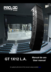 Pro DG Systems GT 1X12 L.A. Manual De Uso