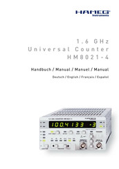 Hameg HM8001-2 Manual Del Usuario