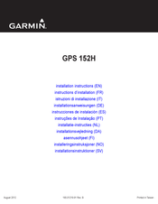 Garmin GPS 152H Instrucciones De Instalación