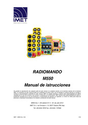 IMET RADIOMANDO M550 Manual De Instrucciones