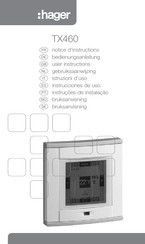 hager TX460 Instrucciones De Uso