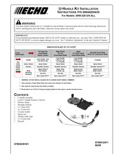 Echo SRM-225 Instrucciones Para La Instalacion Del Conjunto