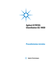 Agilent G1701DA ChemStation GC/MSD Procedimientos Iniciales