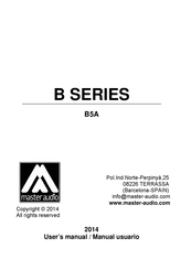 Master audio B5A Manual Usuario