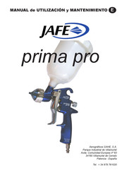 jafe prima pro Manual De Utilización Y Mantenimiento