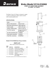 Binks 0114-016068 Manual Del Usuario