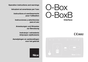 Nice O-Box Instrucciones Y Advertencias Para El Uso