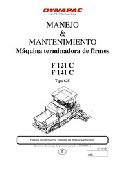 Dynapac F 121 C Manejo & Mantenimiento