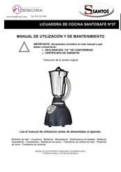 Santos SANTOSAFE 37 Manual De Utilización Y De Mantenimiento