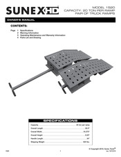 Sunex HD 1520 Manual De Operation