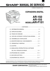 Sharp AR-F151 Manual De Servicio