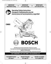 Bosch CM8S Instrucciones De Funcionamiento Y Seguridad