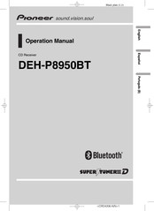 Pioneer DEH-P8950BT Manual Del Usuario