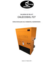 Calecosol F27 Manual De Instrucciones Para Uso, Instalación Y Mantenimiento