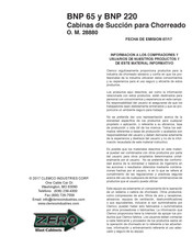 Clemco ZERO BNP-220S Manual Del Usuario