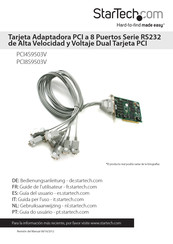 StarTech.com PCI8S9503V Guia Del Usuario