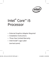 Intel Core i5 Manual Del Usuario