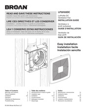 Broan LP50100DC Guia De Instalacion