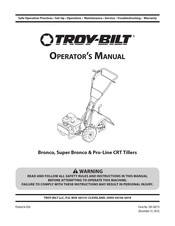 Troy-Bilt Bronco Manual Del Operador