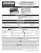 Weather Guard WERNERCO 644 01 Serie Manual Del Operador