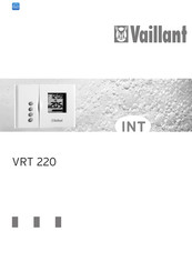 Vaillant VRT 220 Manual Del Usario