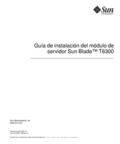 Sun Blade T6300 Guia De Instalacion