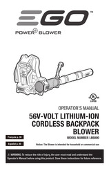 EGO Power+ LB6000 Manual Del Operador