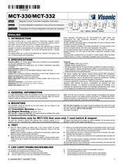 Visonic MCT-330 Instrucciones De Instalación