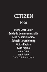 Citizen P990 Guia De Inicio Rapido