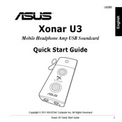 Asus Xonar U3 Guia De Inicio Rapido