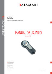 Datamars LIVESTOCK ID GES3S Manual De Usuario