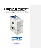 CSZ NORM-O-TEMP Manual De Funcionamiento