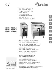 Bartscher FTG92MA1 Manual De Instalación, Uso Y Mantenimiento