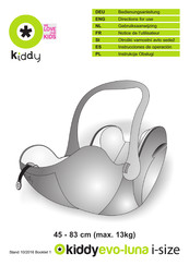 Kiddy evo-luna i-Size Instrucciones De Operación