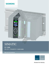 Siemens CPU 1513-1 PN Manual De Producto