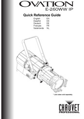 Chauvet OVATION E-260WW IP Guía De Referencia Rápida