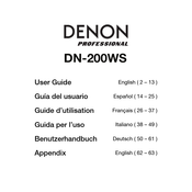 Denon Professional DN-200WS Guia Del Usuario