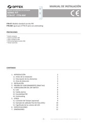 Optex FTN-AM Manual De Instalación