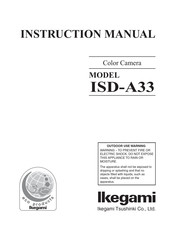 Ikegami ISD-A33 Manual De Instrucciones