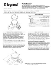 LEGRAND Wattstopper HBP Serie Instrucciones De Instalación