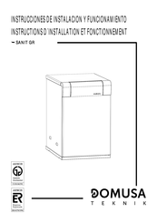 DOMUSA TEKNIK Sanit GR Serie Instrucciones De Instalacion Y Funcion Amiento