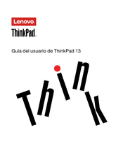 Lenovo ThinkPad 13 Guia Del Usuario