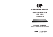 CONTINENTAL EDISON CEHCDVD511 Manual De Utilización