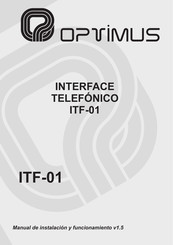 Optimus ITF-01 Manual De Instalación Y Funcionamiento