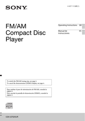 Sony FM/AM Manual De Instrucciones