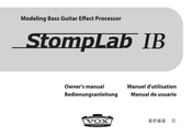 VOX Amplification StompLab I B Manual De Usuario