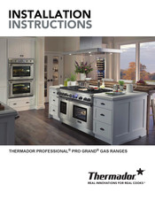 Thermador PROFESSIONAL PRO GRAND PRG364JDG Manual De Instalación