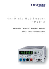 Hameg HM 8012 Manual De Instrucciones